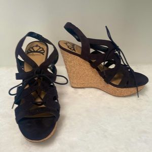 Fergalicious by Fergie lace up platform wedge